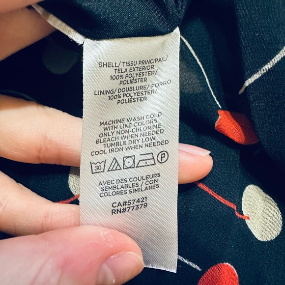 Ann Taylor Navy and Red Polka Dot Midi Skirt ♥️ - Picture 9 of 9